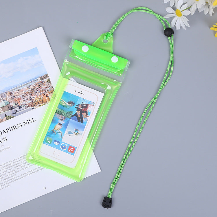 Inflatable Floating Touch Screen Mobile Phone Waterproof Bag Three Layers